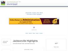 Tablet Screenshot of jacksonvilleinformationcenter.com